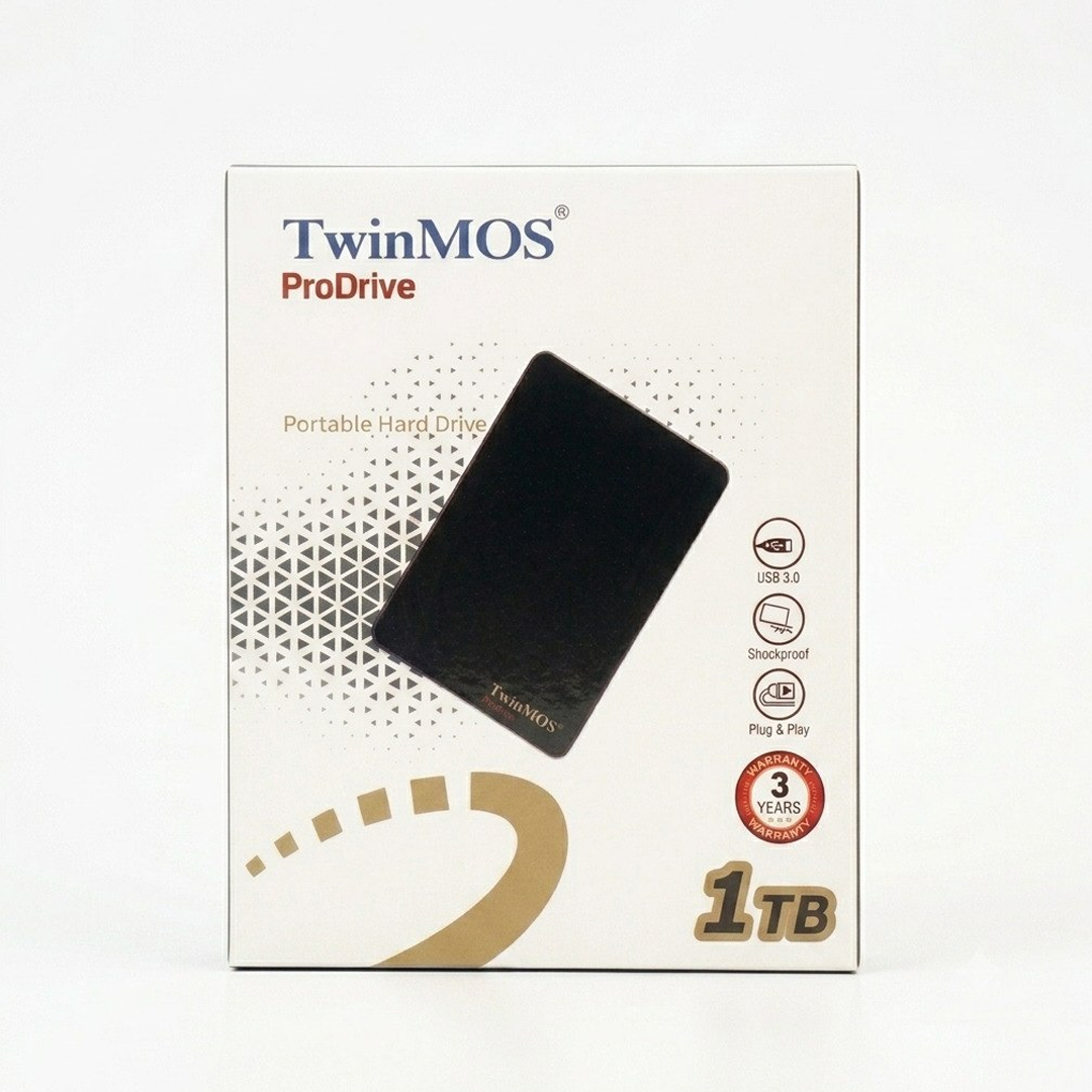 Disque Dur Externe TwinMOS ProDrive 1 To - USB 3.0, Antichoc