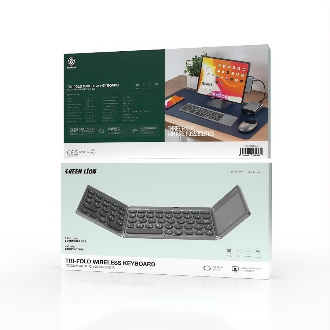Clavier Sans Fil Pliable Green Lion GKM-55 avec Pavé Tactile