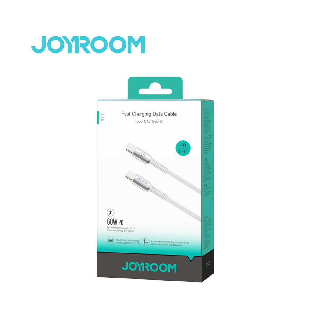 Joyroom S-A51 - Câble USB-C vers USB-C Recharge Rapide 60W PD (1.2m)