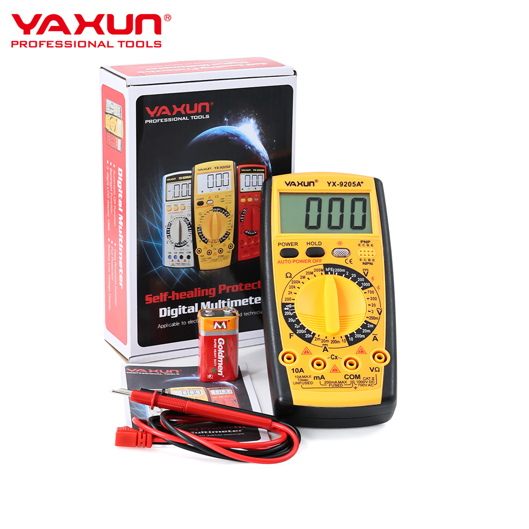 Multimètre Numérique Professionnel YAXUN YX-9205A+ avec Écran LCD