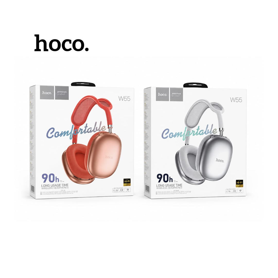 Casque Sans Fil Bluetooth Hoco W55 – Autonomie 90h & Son Hi-Fi