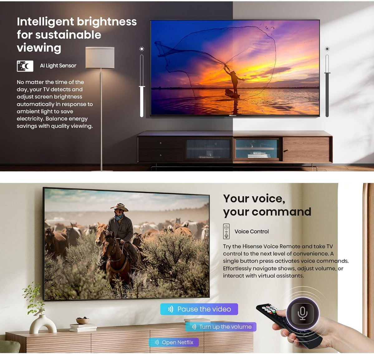 Hisense 65Q61Q – Téléviseur 65 Pouces 4K UHD Smart TV (QLED / Dolby Vision / Dolby Atmos)