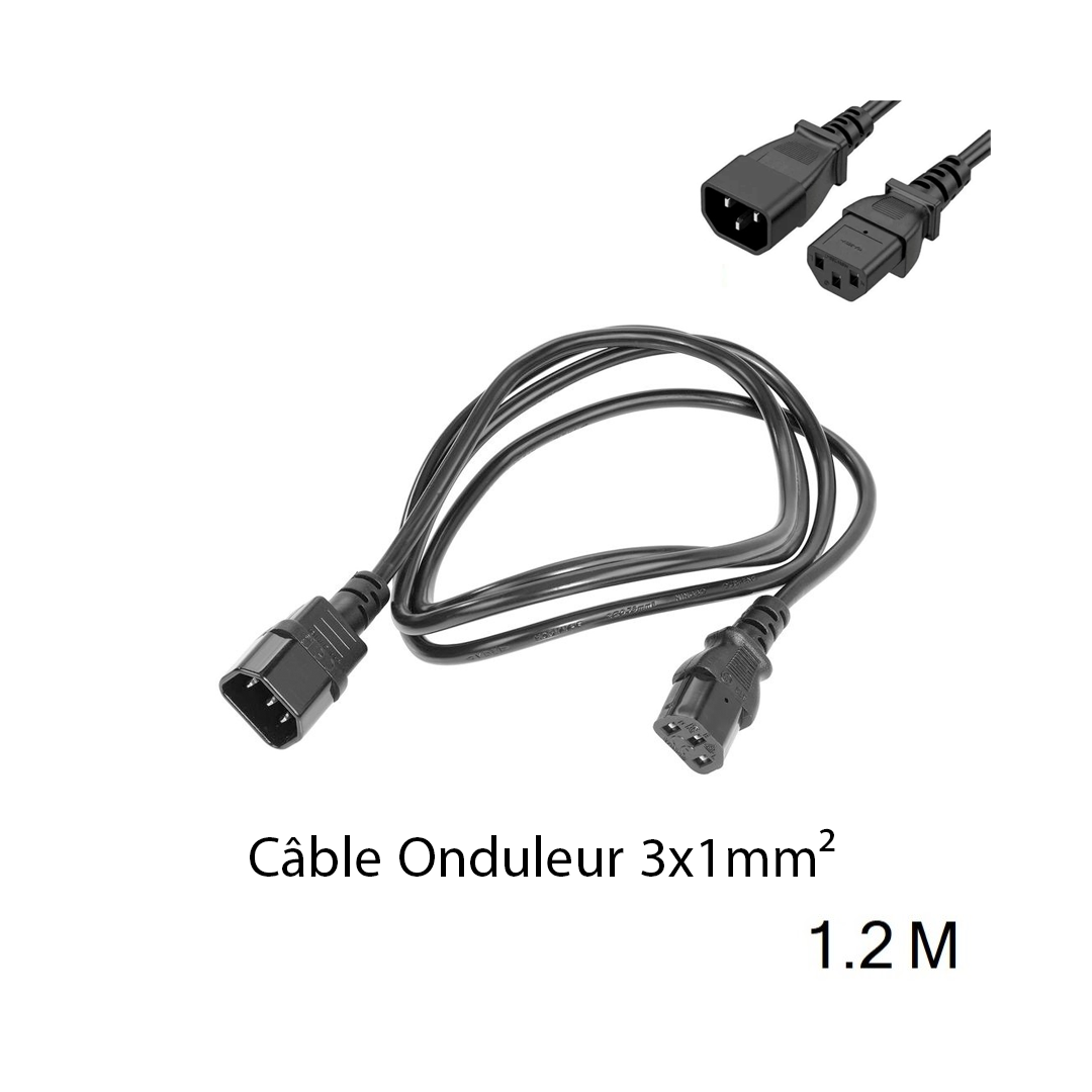 Cable Onduleur (3x1mm²) - 1.2M