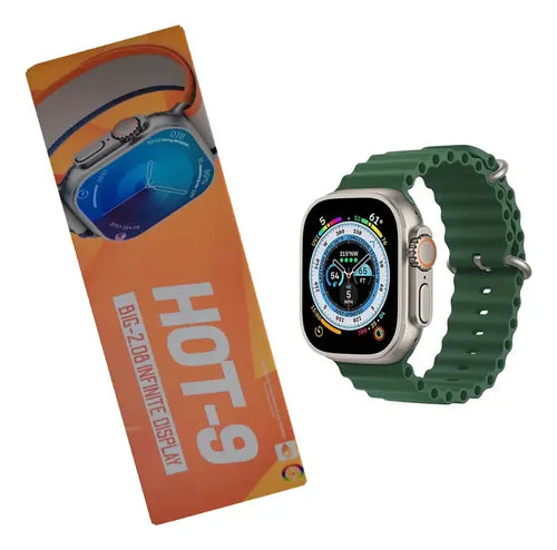 Smartwatch HOT-9 avec Grand Écran 2.08" et Suivi d'Activité