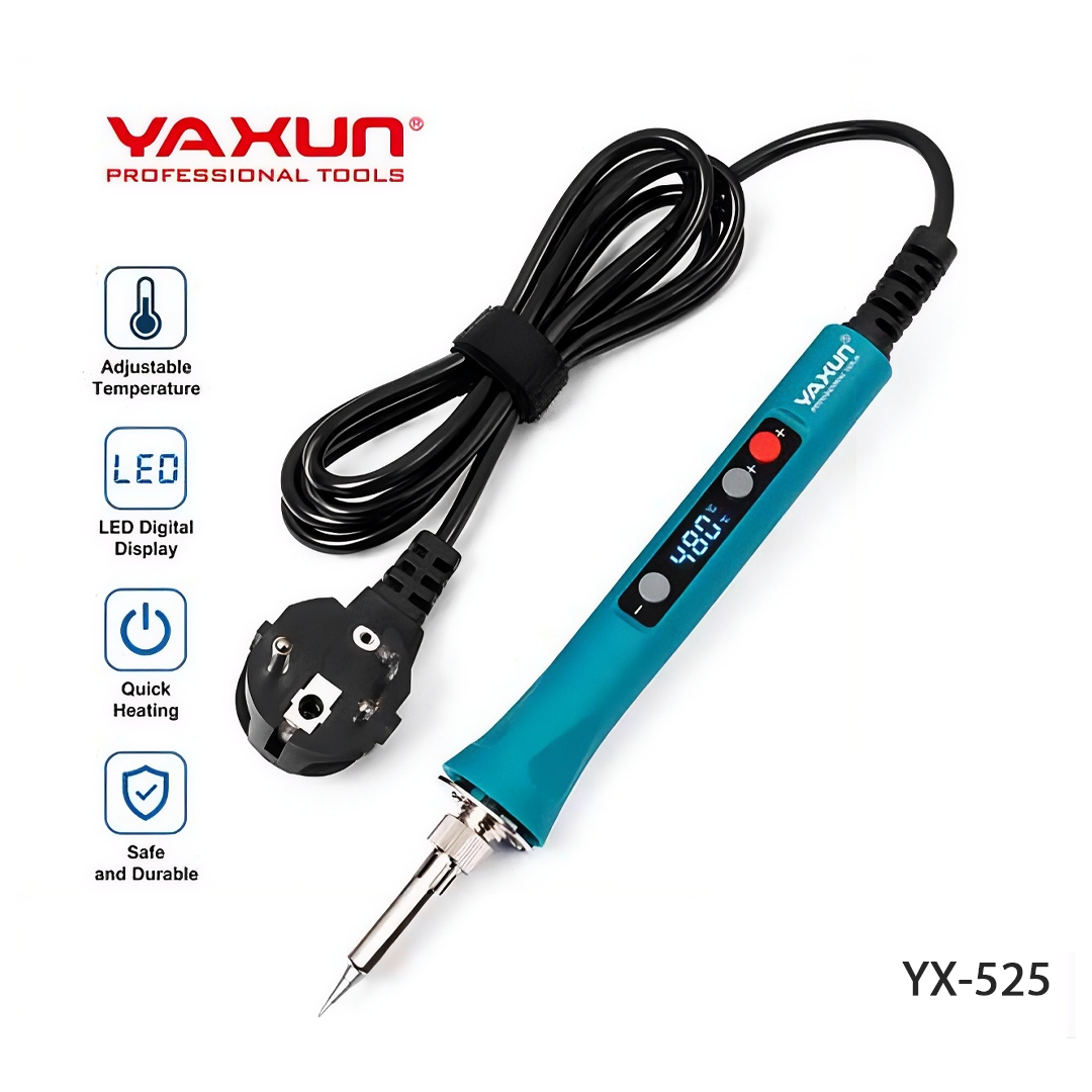 Fer à Souder YAXUN YX-525 (80W) - Température Réglable avec Affichage Numérique