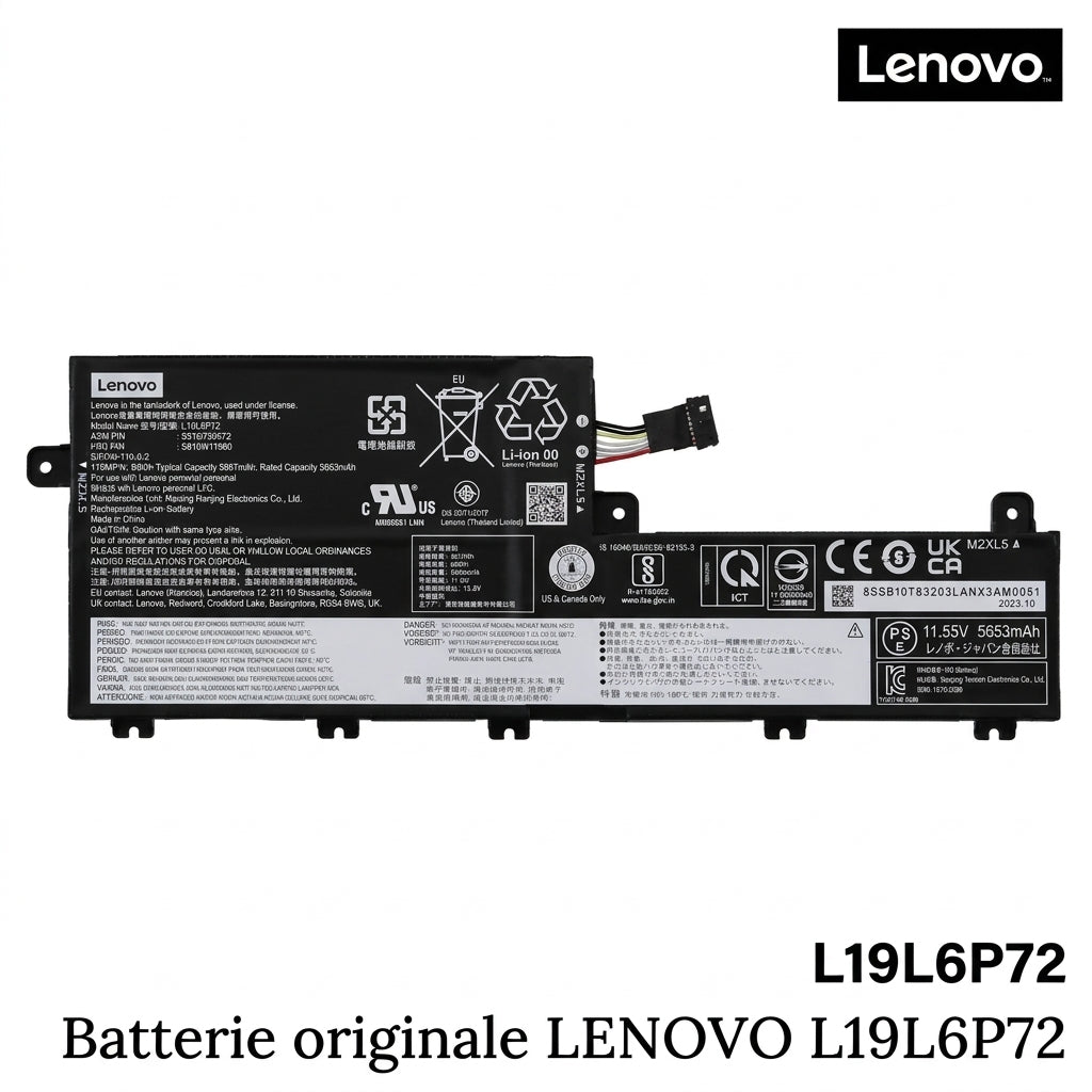 Batterie originale LENOVO L19L6P72