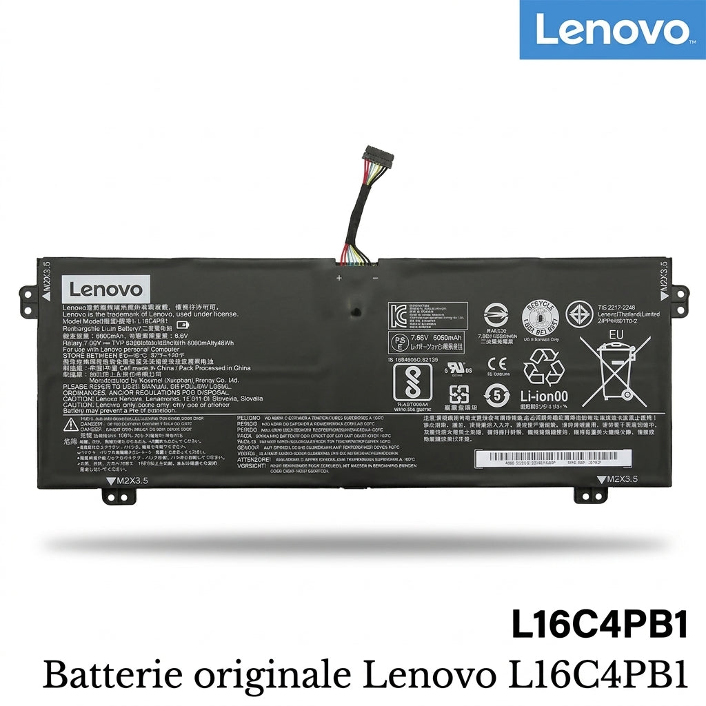 Batterie originale LENOVO L16C4PB1