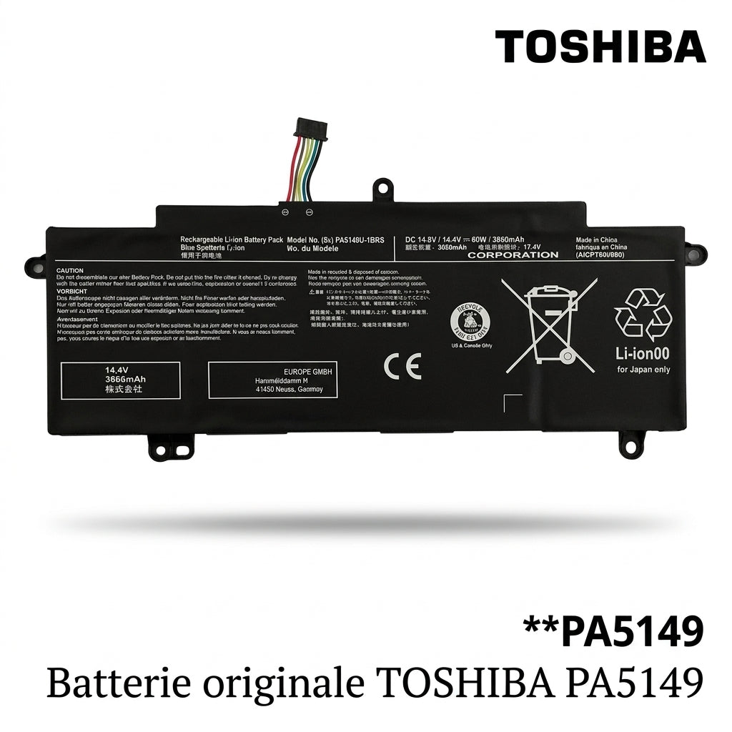 Batterie originale TOSHIBA PA5149