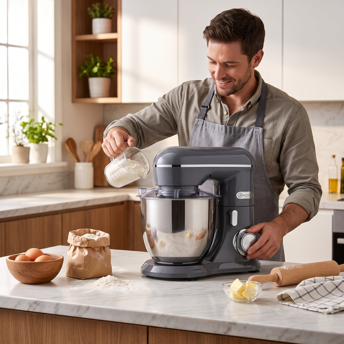 Anesta SM1533 – Pétrin - Puissance 1500 W (5.5L)