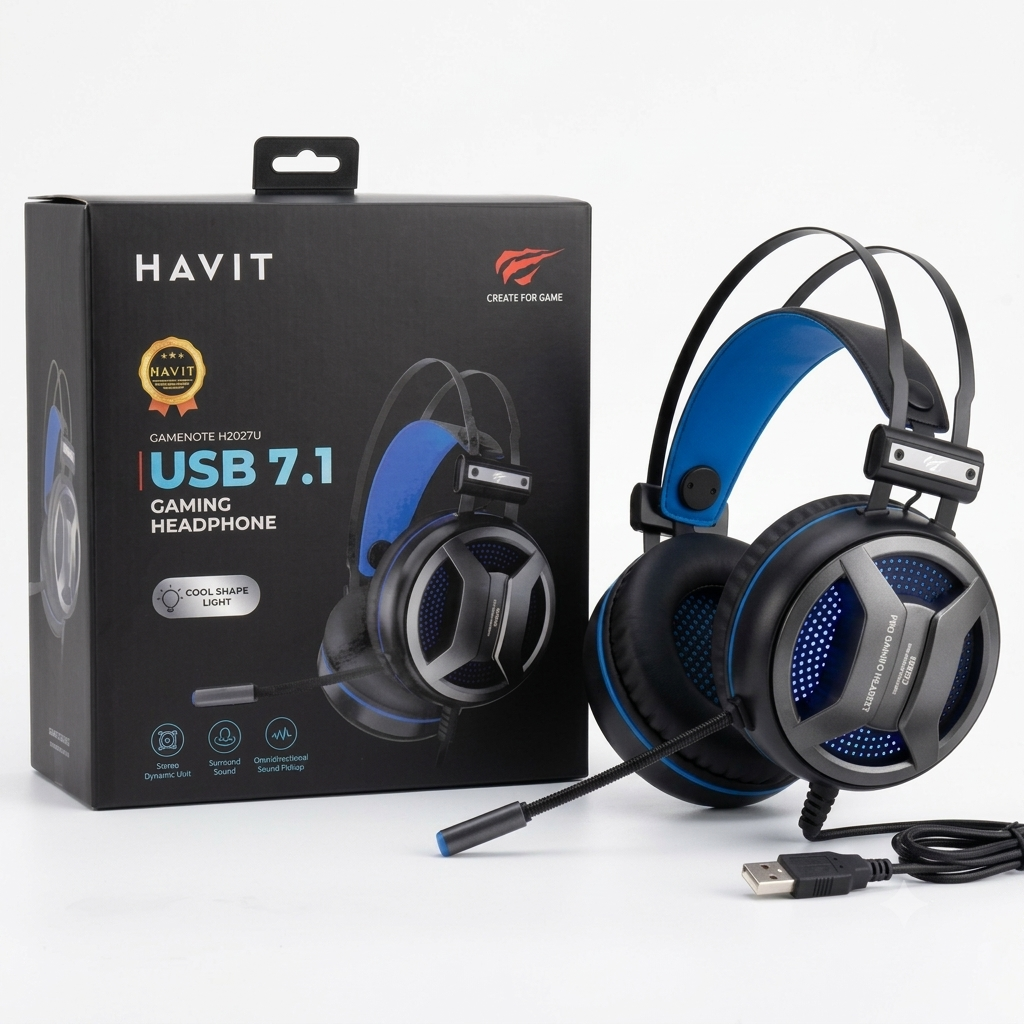 Casque Gaming HAVIT H2027U NOIR Son Surround 7.1 RGB