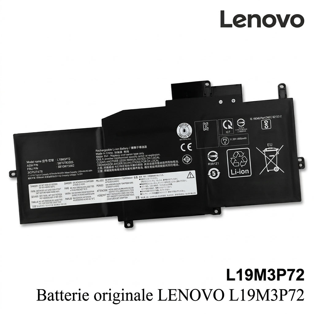 Batterie originale LENOVO L19M3P72