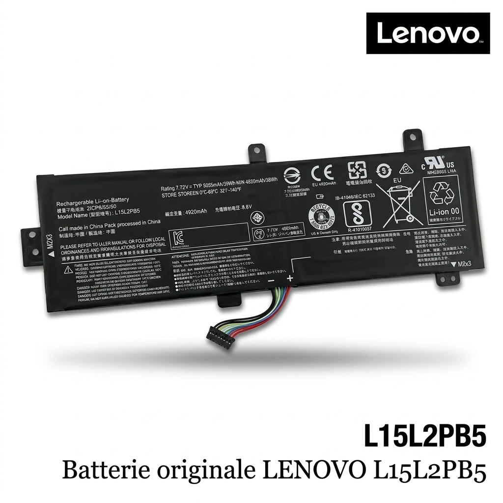 Batterie originale LENOVO L15L2PB2 - L15C2PB5 - L15L2PB4 - L15M2PB3