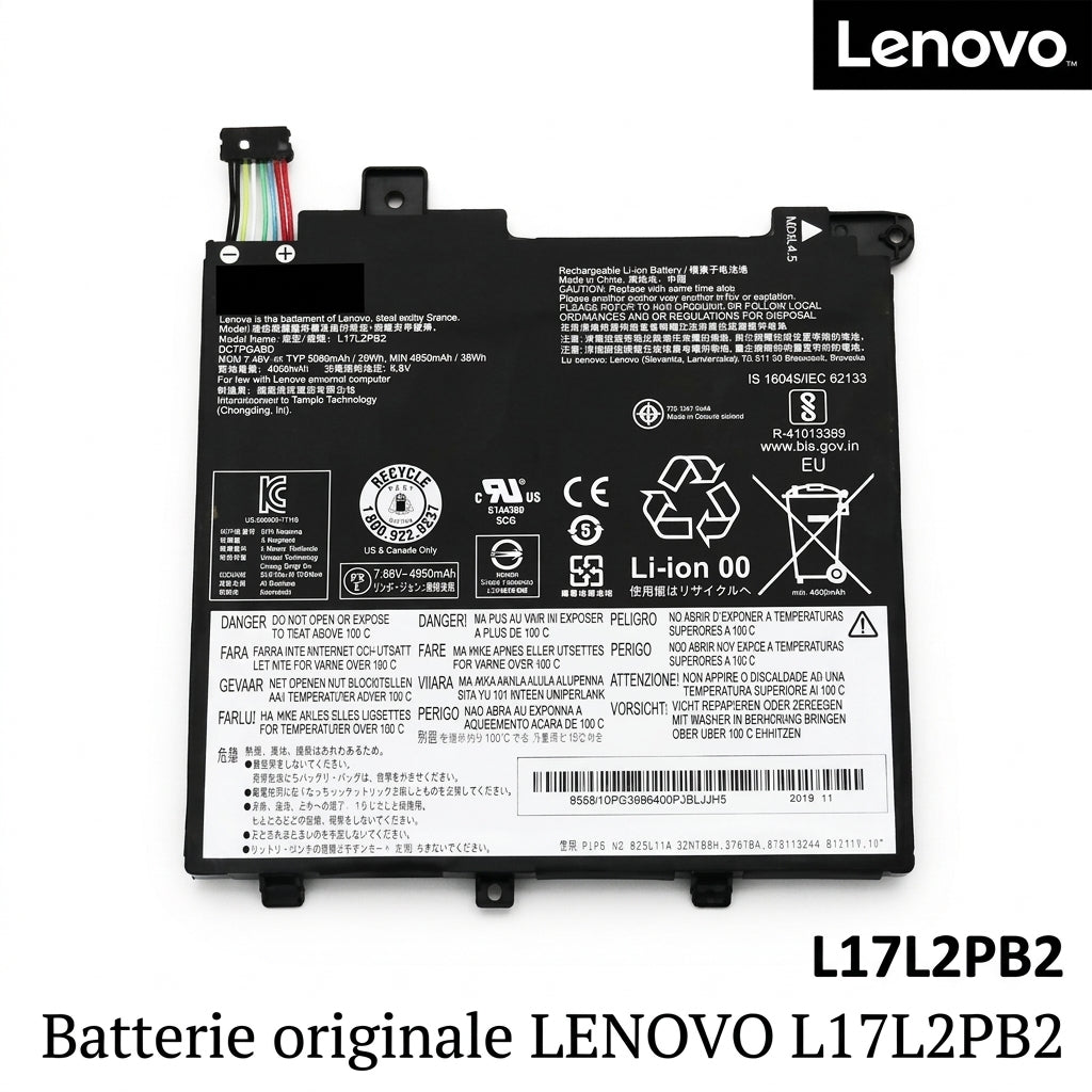 Batterie originale LENOVO L17L2PB2