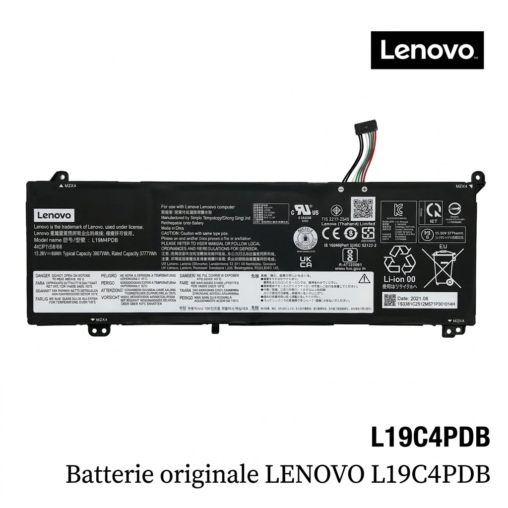 Batterie originale LENOVO L19C4PDB