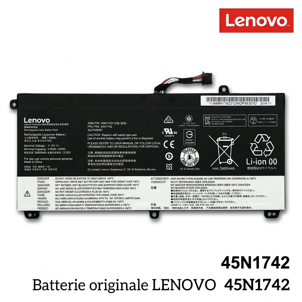 Batterie originale LENOVO 45N1742
