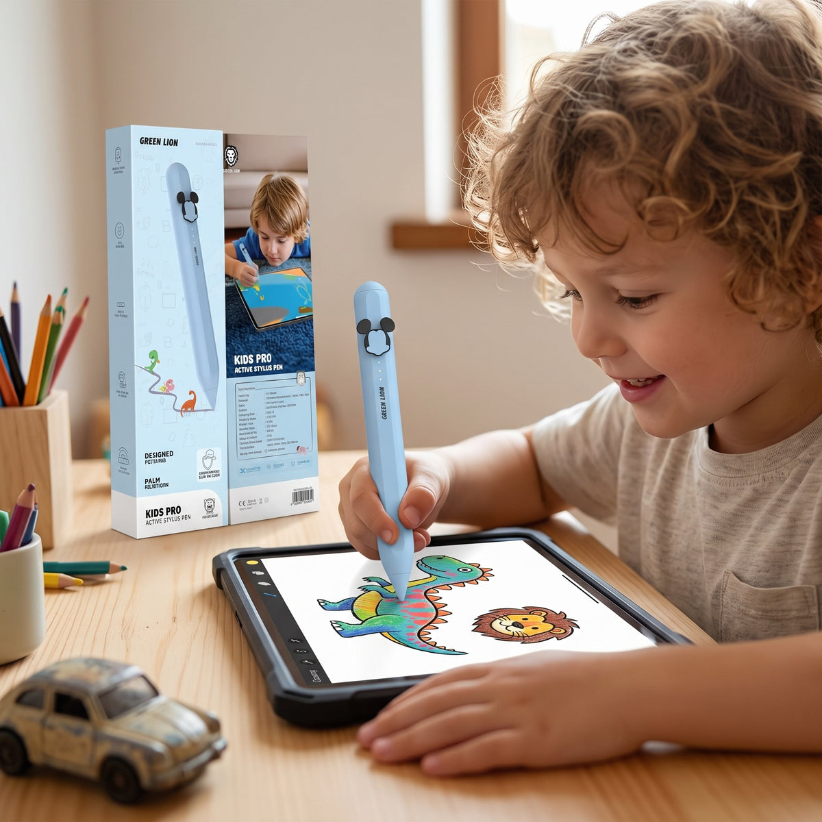Stylet actif enfants Green Lion GL-Pen8 Kids Pro