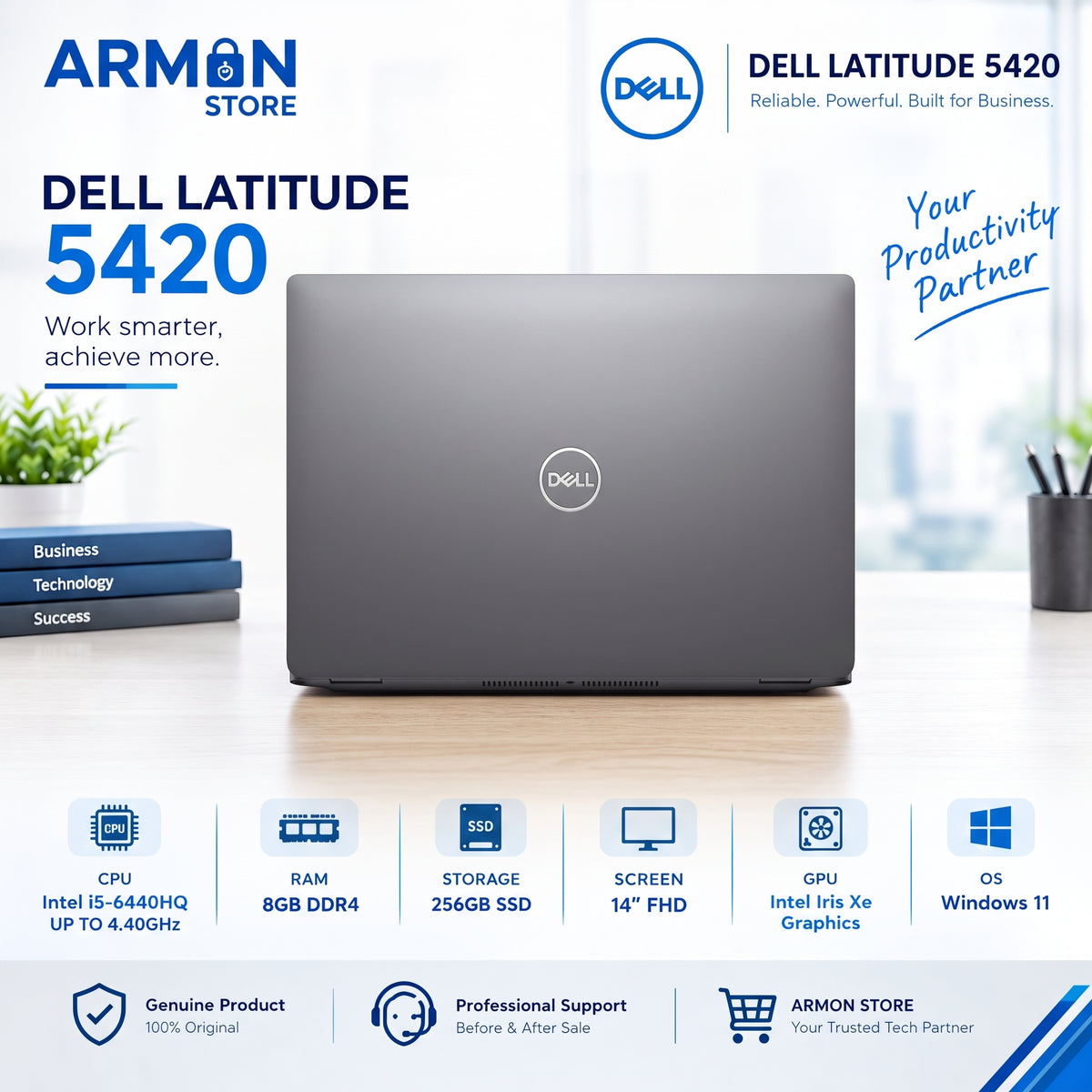 Dell Latitude 5420 – Intel® Core™ i5-1145G7 / RAM 8GB / SSD 256GB / Écran 14″ Full HD