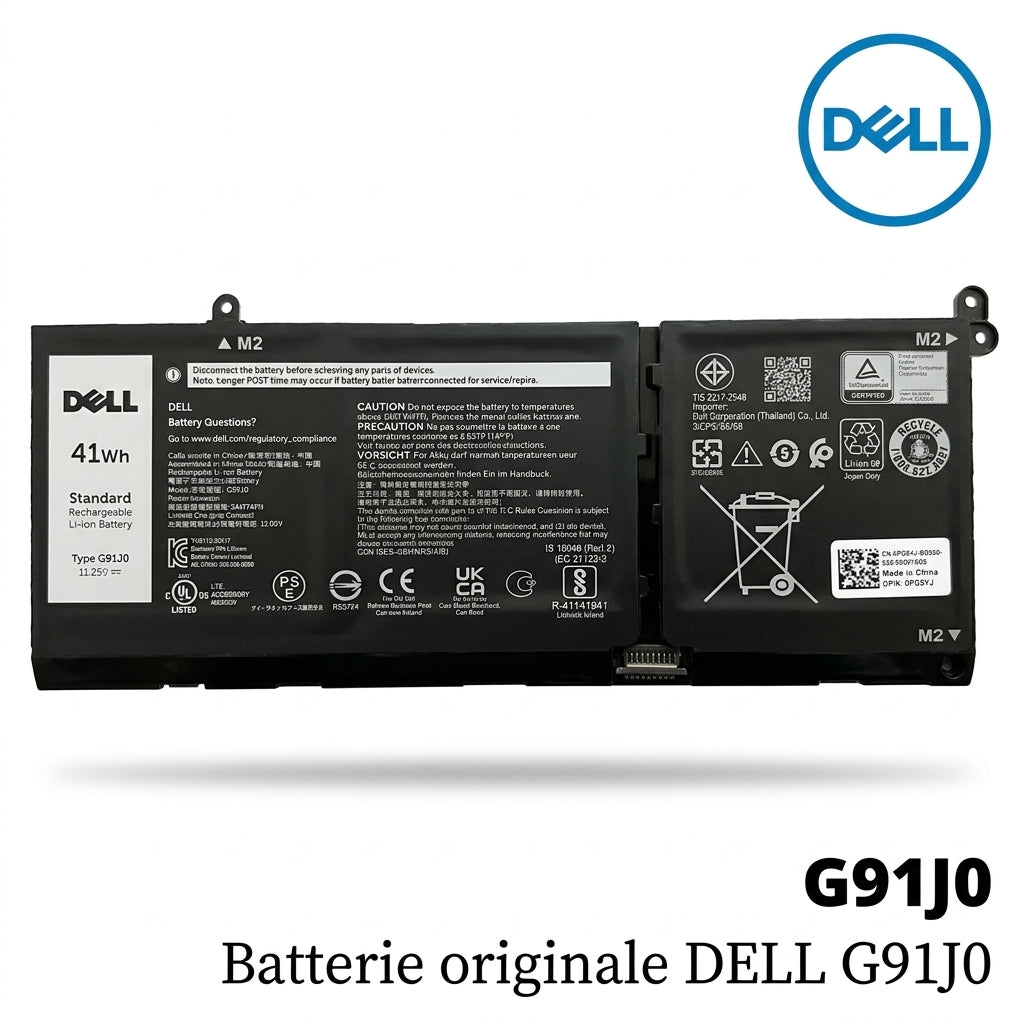 Batterie originale DELL G91J0