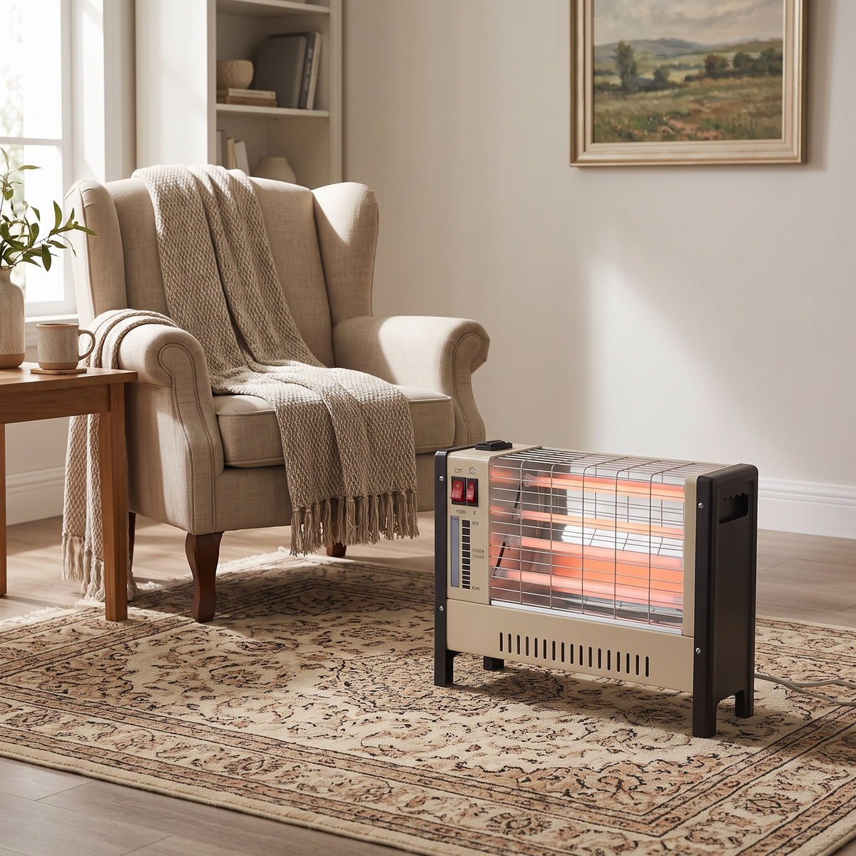 ELITE99 ELT-1600 – Chauffage Electrique - Puissance 1600 W (3 Niveaux de Chaleur)