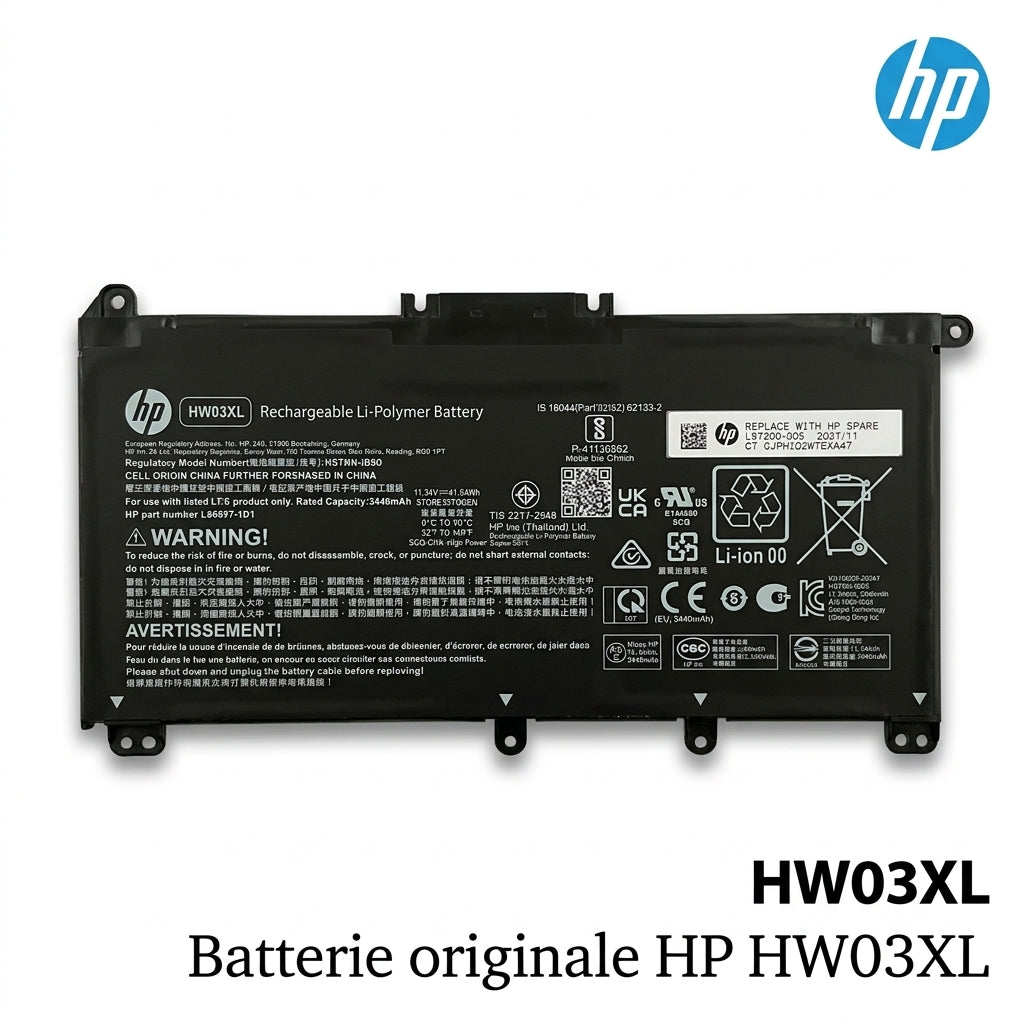 Batterie originale HP JI04XL
