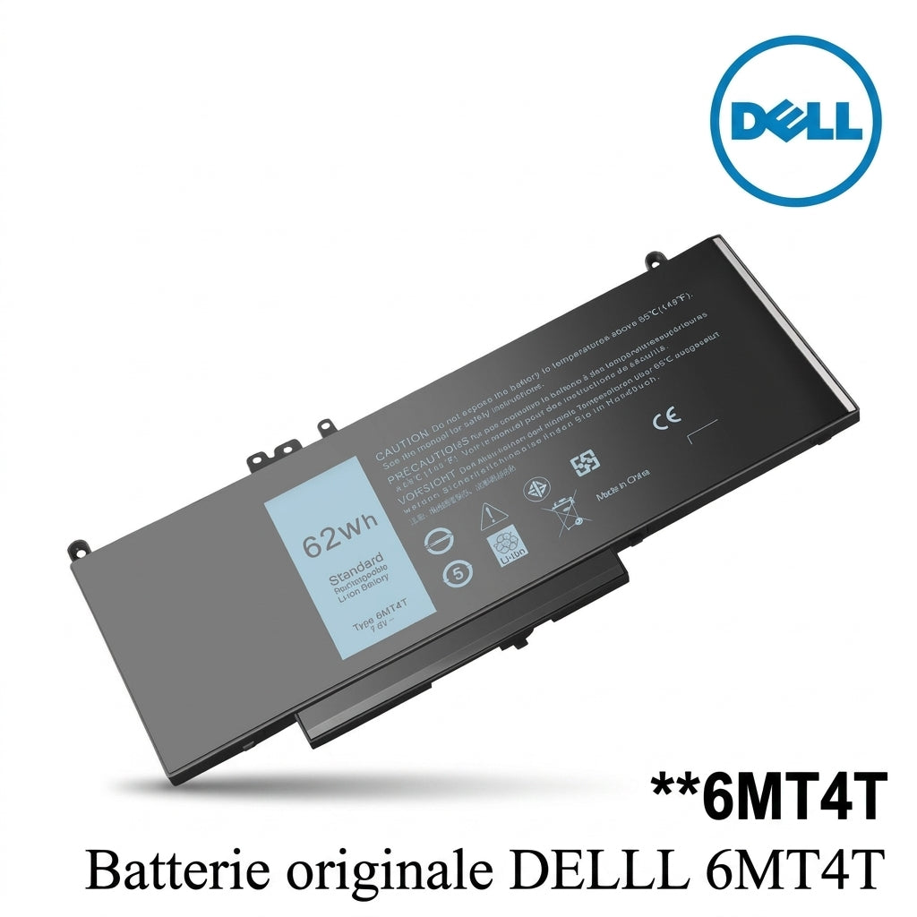 Batterie originale DELL 62WH / 6MT4T / NGGX5