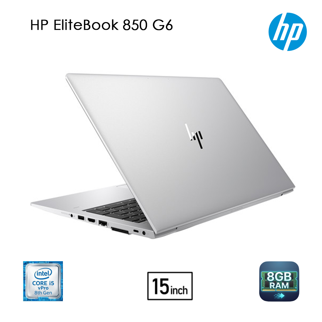 HP EliteBook 850 G6 - Intel Core i5 8ème Gén. Écran 15.6 pouces Full HD Tactile