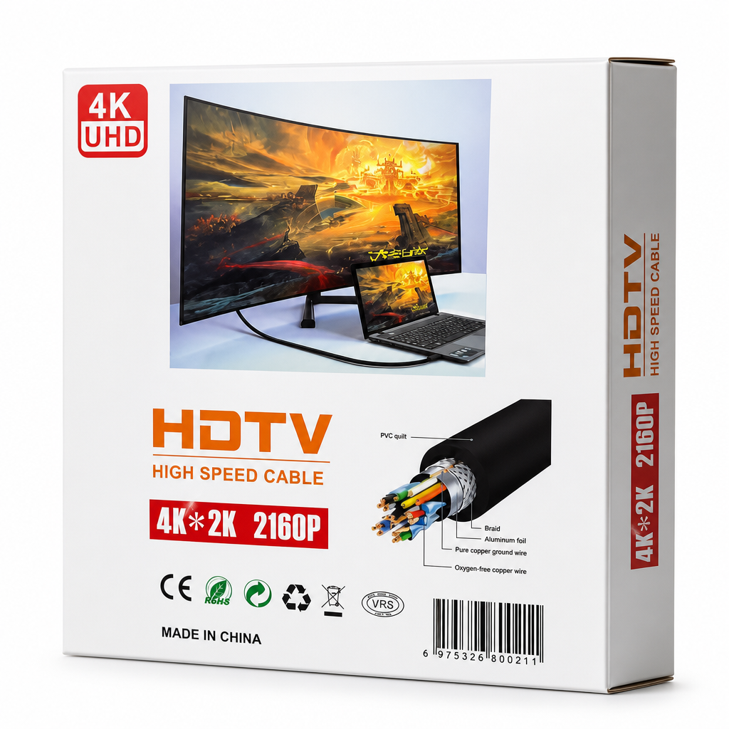 HDTV Premium High Speed Cable – Cable HDMI 2.0 4K UHD (10 m) – 18 Gbps