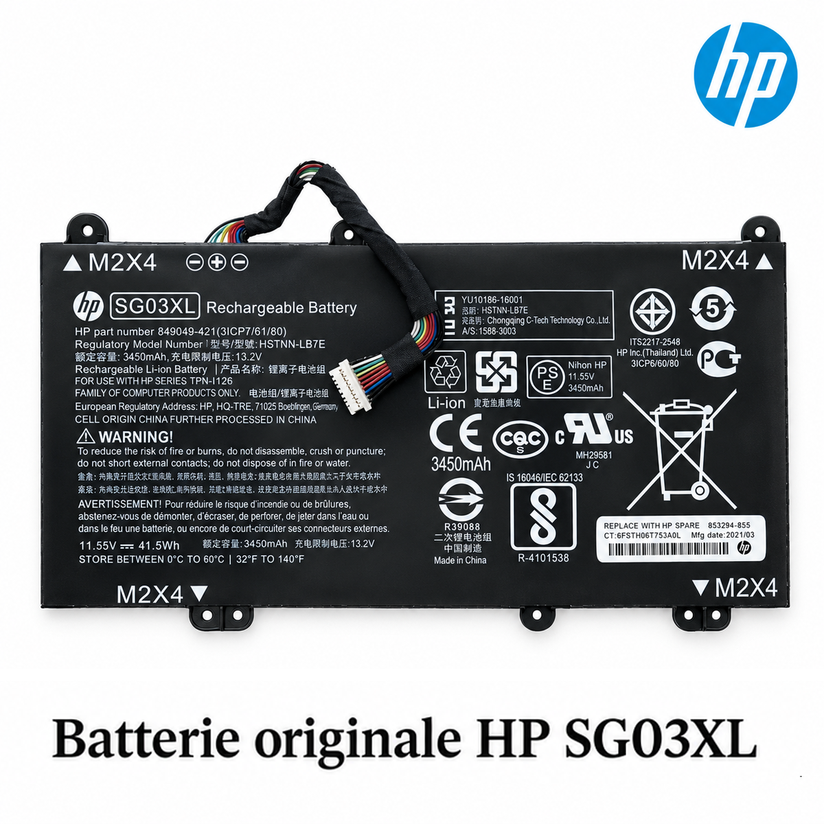 Batterie originale HP SG03XL