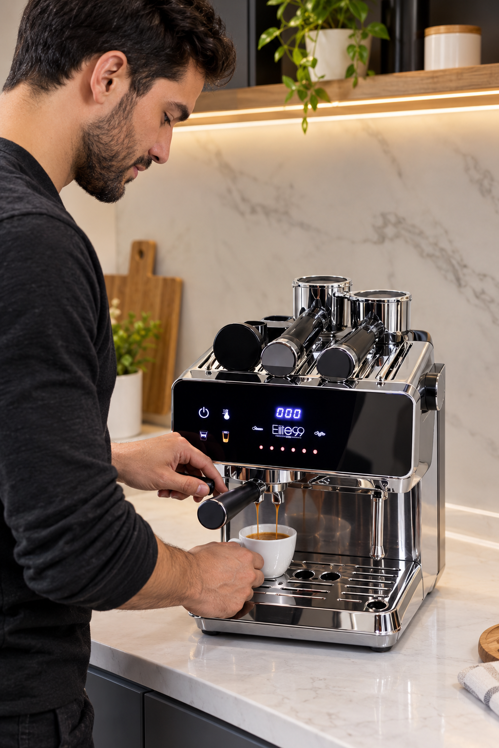 Elite99 – ELT-3477 – Machine à Expresso - Puissance 1400 W