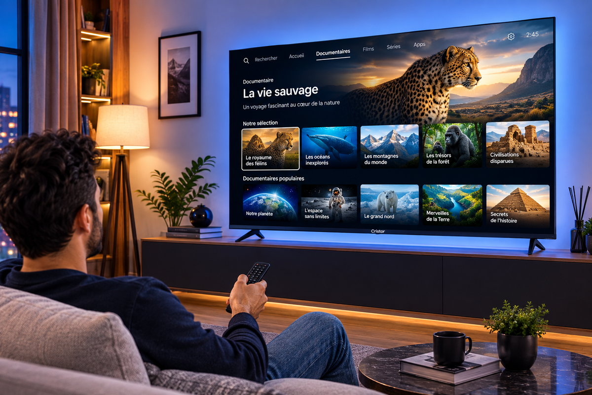 CRISTOR 4K SMART TV 65"/Série V/ANDROID P65V7