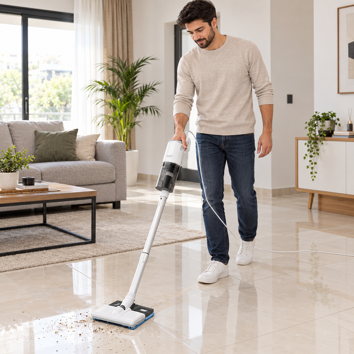 Elite99 ELT-7075 – Aspirateur Balai Sans Fil - Puissance 700 W
