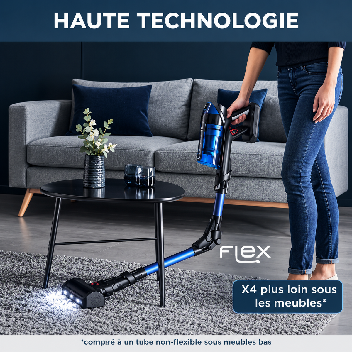 Rowenta Aspirateur balai Laveur Rowenta X-Force Flex 12.60 RH98C0WO