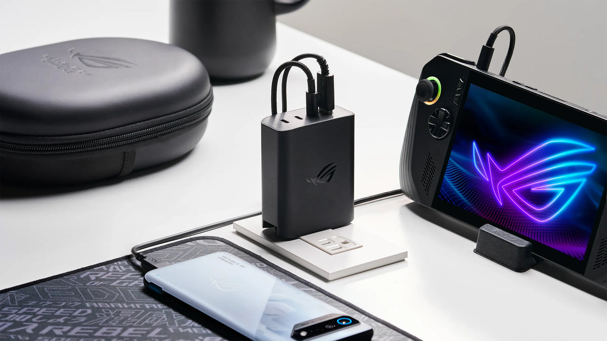 Chargeur Laptop ASUS ROG Original 140W – Fiche 3x USB-C + 1x USB-A Excellent État