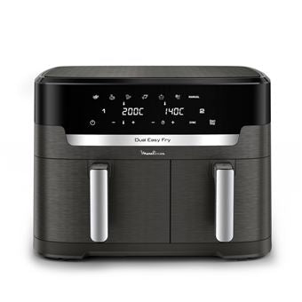 Moulinex EZ942HF0 Easy Fry Dual XXL – Friteuse à air sans huile 11L, 2 tiroirs