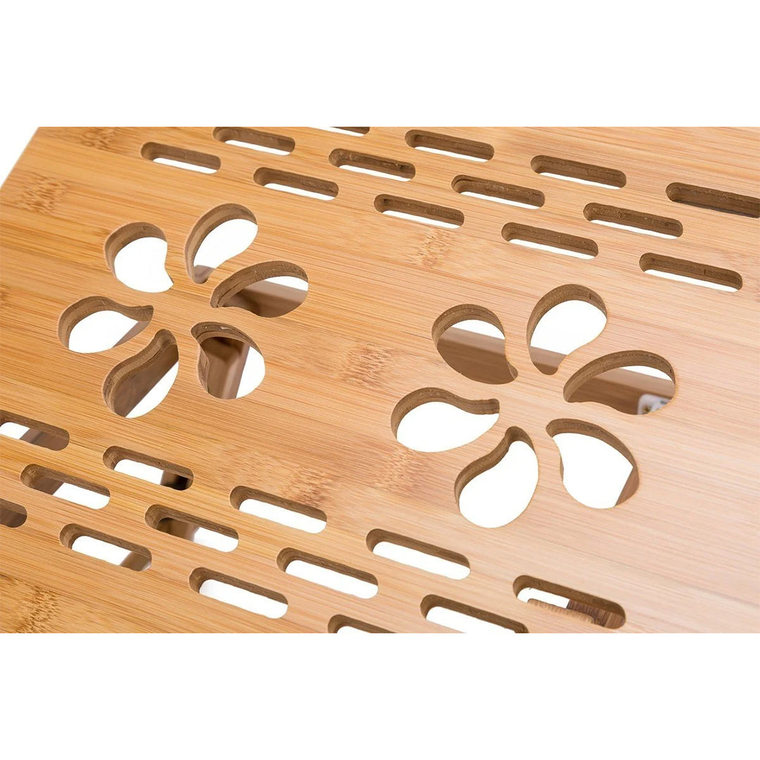 Table Laptop Bamboo BM60 Pliante – Refroidissement USB – Bois de Bambou