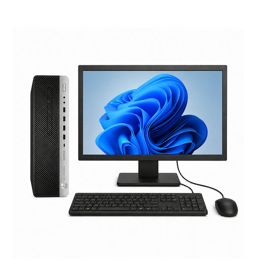 HP EliteDesk 800 G3 SFF Core i5 6EM / 8GB /256GB| Ecran 20 Pouces État Excellent