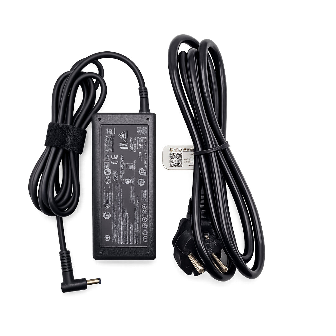 Chargeur Laptop Hp Original 65W 19.5V 3.33A – Fiche Blue pin avec Câble Trèfle Excellent État]