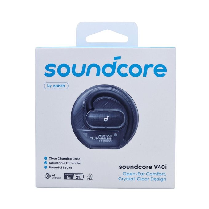 Écouteurs Sans Fil Anker Soundcore V40i - Open-Ear Confort, Design Cristal