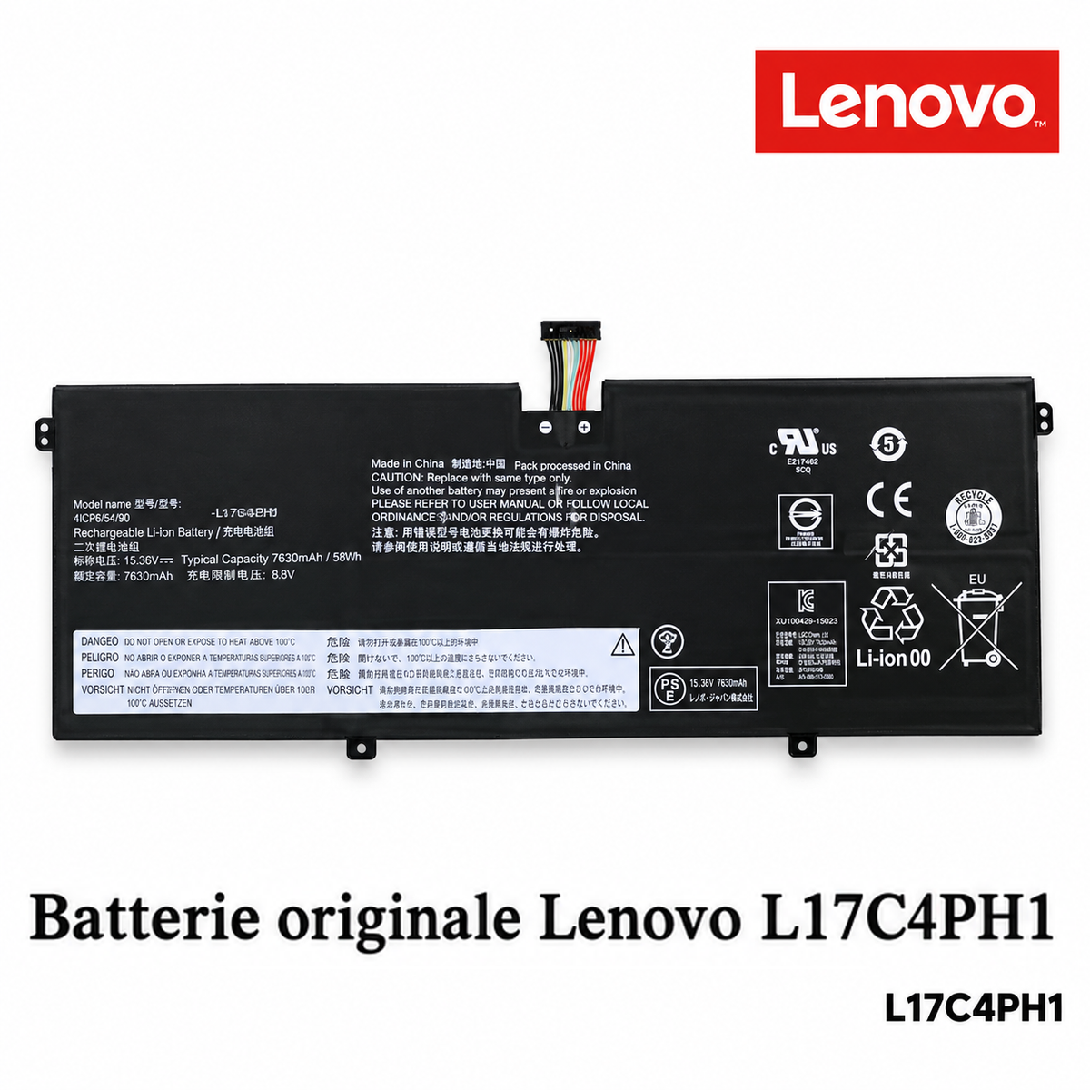 Batterie originale LENOVO L17C4PH1