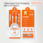 SIYOTEAM LC601C - Cable USB-C vers USB-C 100W PD 48Gbps Thunderbolt