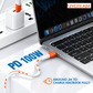 SIYOTEAM LC601C - Cable USB-C vers USB-C 100W PD 48Gbps Thunderbolt