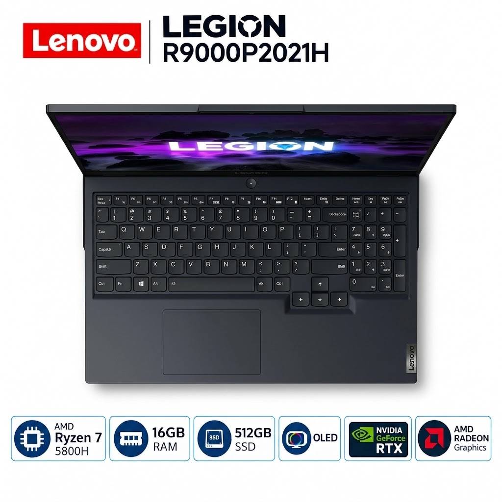 Lenovo Legion R9000P2021H – AMD Ryzen 7 5800H - 16GB RAM - SSD 512GB - Écran 16" - État Excellent
