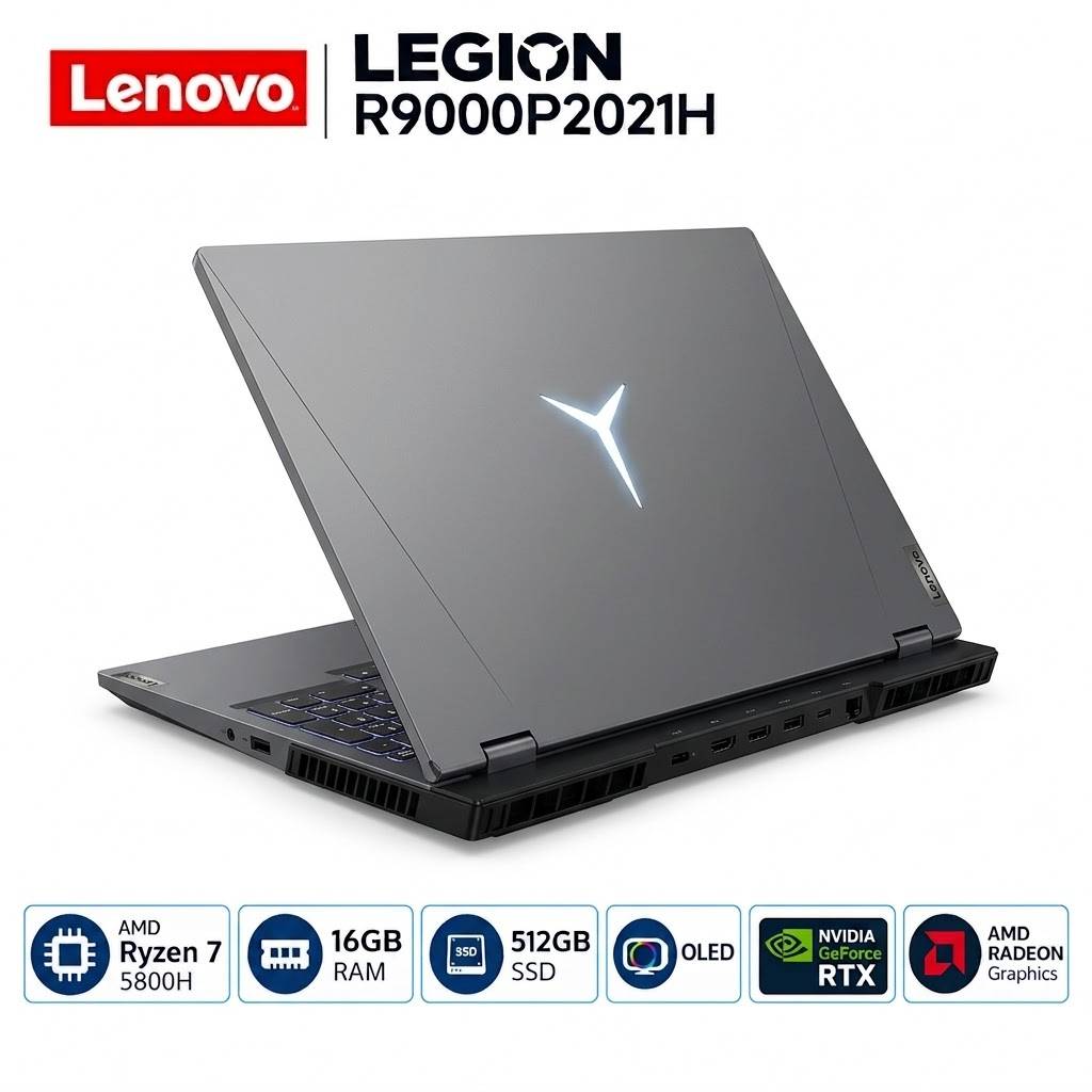 Lenovo Legion R9000P2021H – AMD Ryzen 7 5800H - 16GB RAM - SSD 512GB - Écran 16" - État Excellent