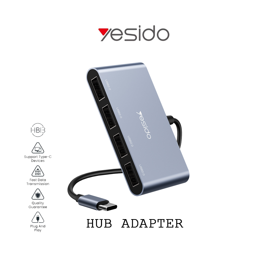 Hub USB-C Yesido HB13 - Adaptateur Multi-ports