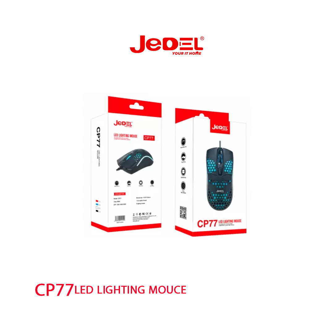 Souris Optique Filaire Jedel CP77 avec Rétroéclairage LED