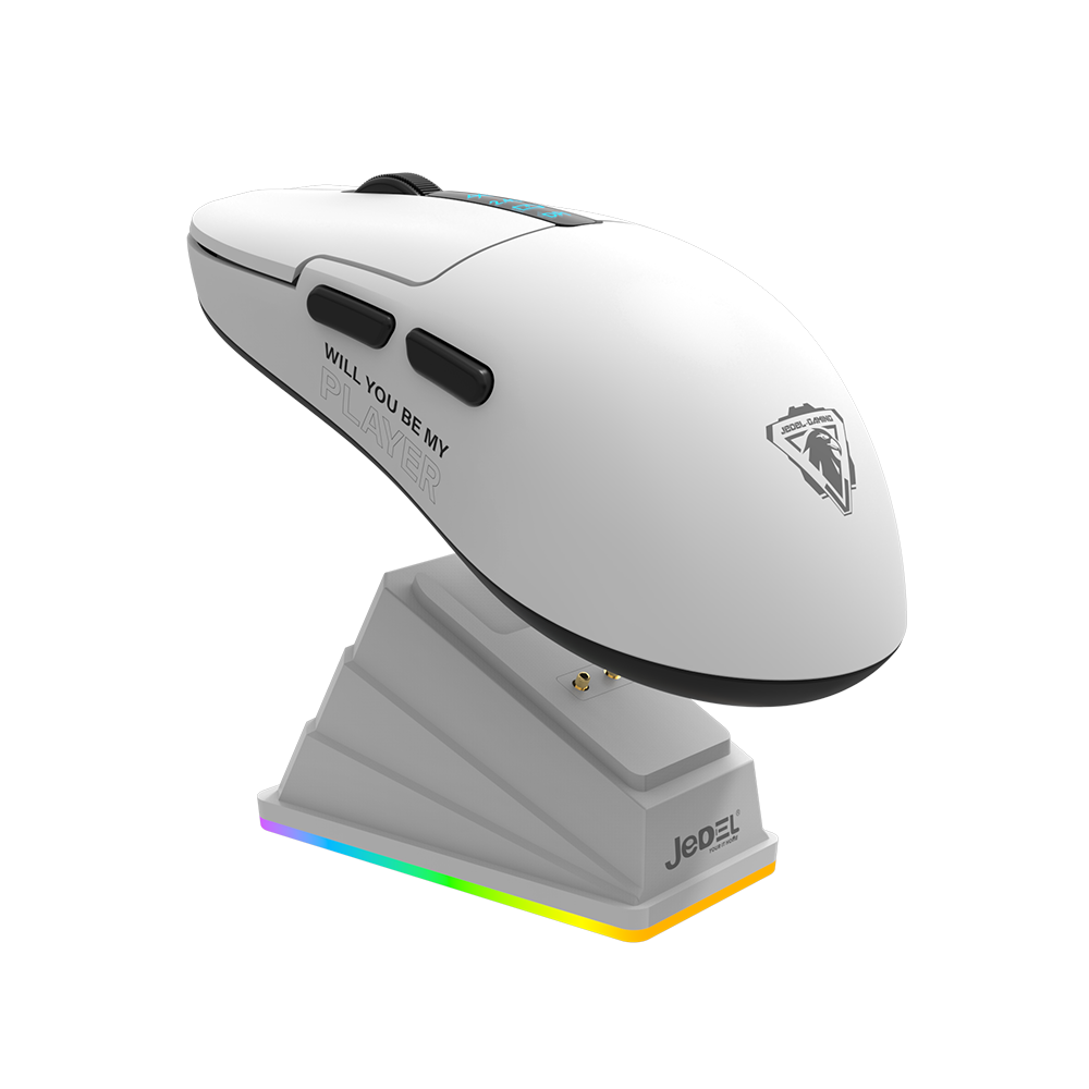 JEDEL GAMING GWH-113 – Souris Gaming 6D Three Mode avec Dock de Charge