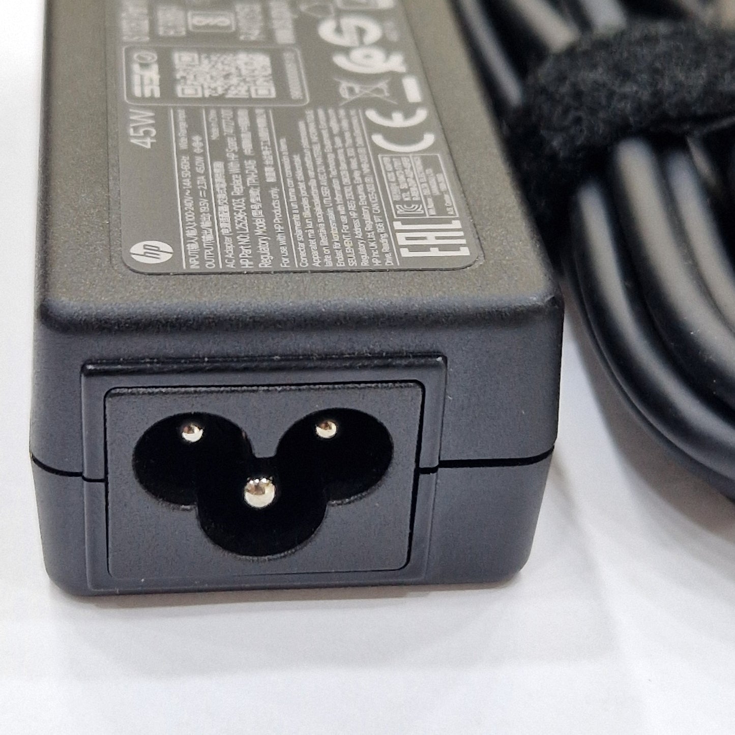 Chargeur Laptop Hp Original 45W 19.5V 2.31A – Fiche bleu pin avec Câble Trèfle En excellent état