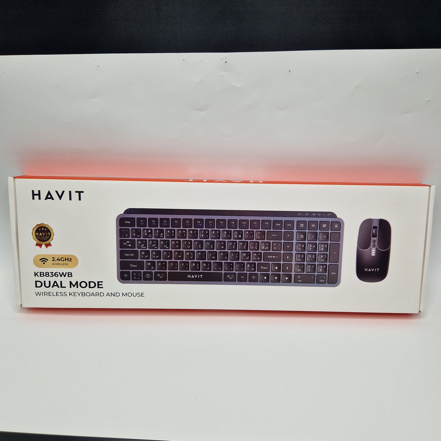 Kit Combo Clavier Souris Sans Fil HAVIT – Double Mode 2,4 GHz – KB836WB