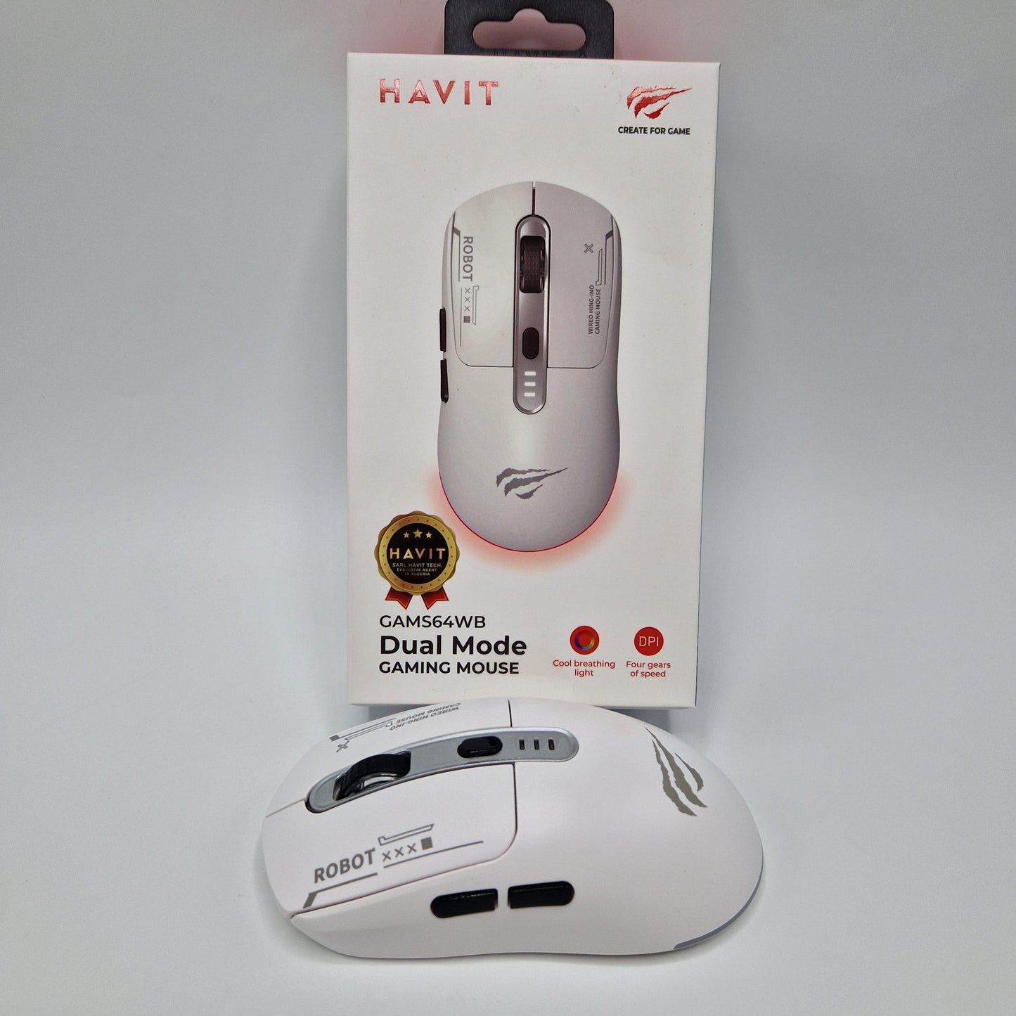 Souris Gaming Sans Fil Havit GAMS64WB Dual Mode RGB