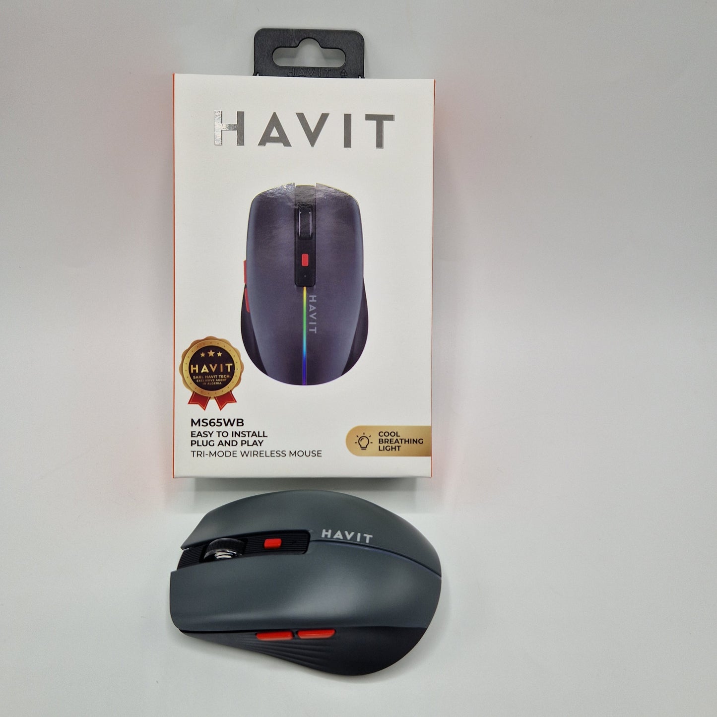 Souris Gamer Sans Fil Havit MS65WB Tri-Mode RGB